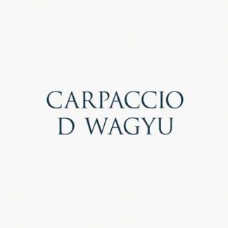 CARPACCIO DI WAGYU